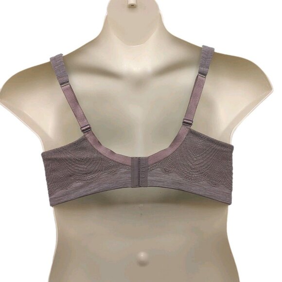 Lane Bryant Cacique Bra Lightly Lined Full Coverage U/W Size 44C Taupe Lace Trim - Picture 5 of 10